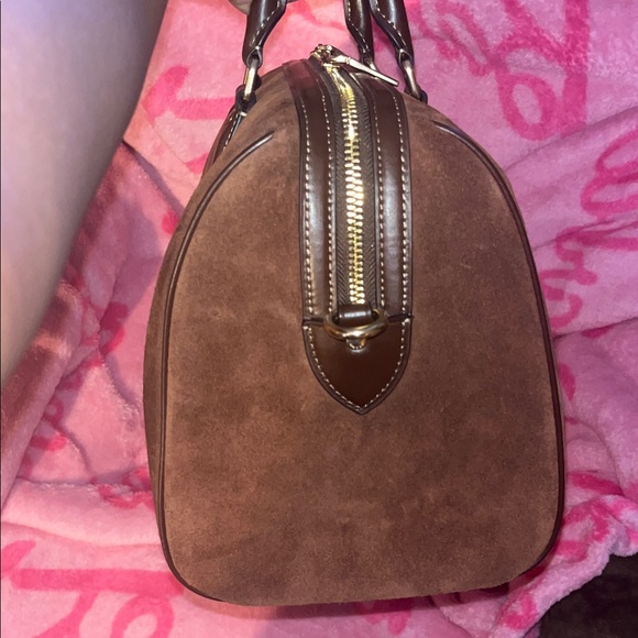 Coach Suede Large Rowan Handbag - Picture 3 of 9